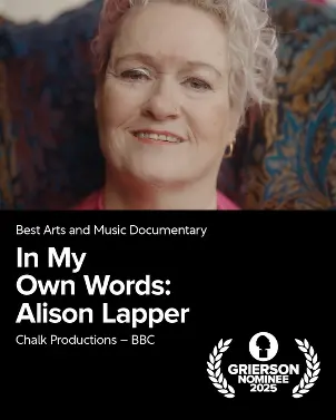In My Own Words: Alison Lapper — a Chalk Productions documentary for the BBC, Grierson 2025 nominee for Best Arts and Music Documentary