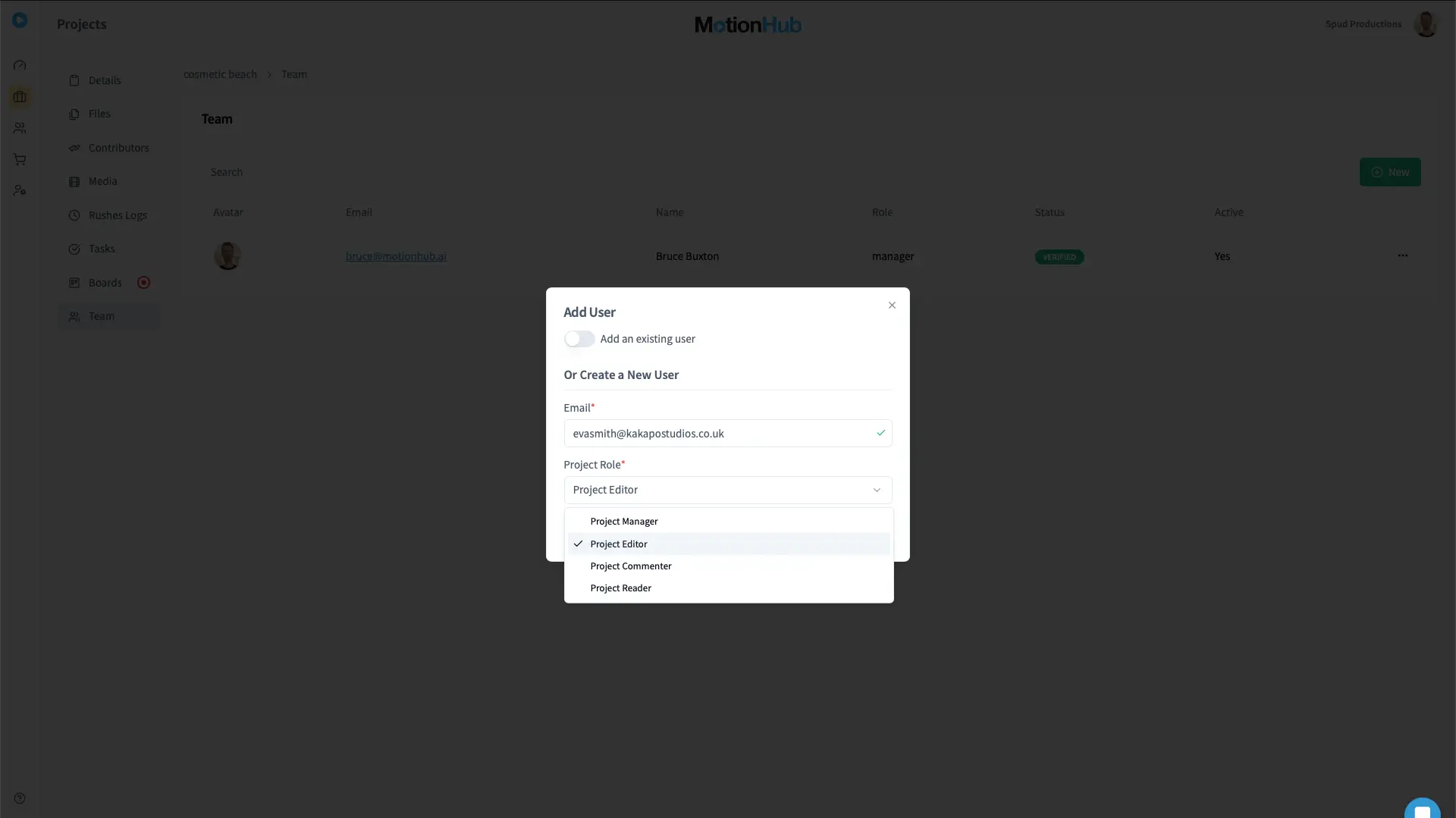 External Collaboration screenshot