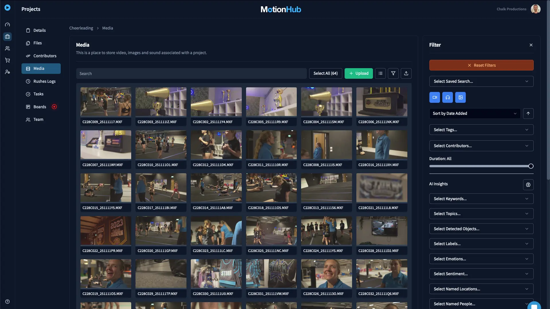 MotionHub Platform Interface